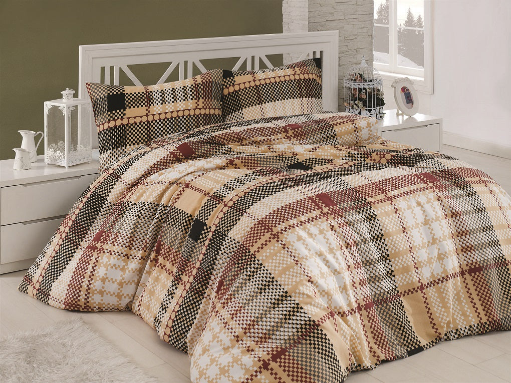 Lenjerie de pat din bumbac finet „Classic Plaid”