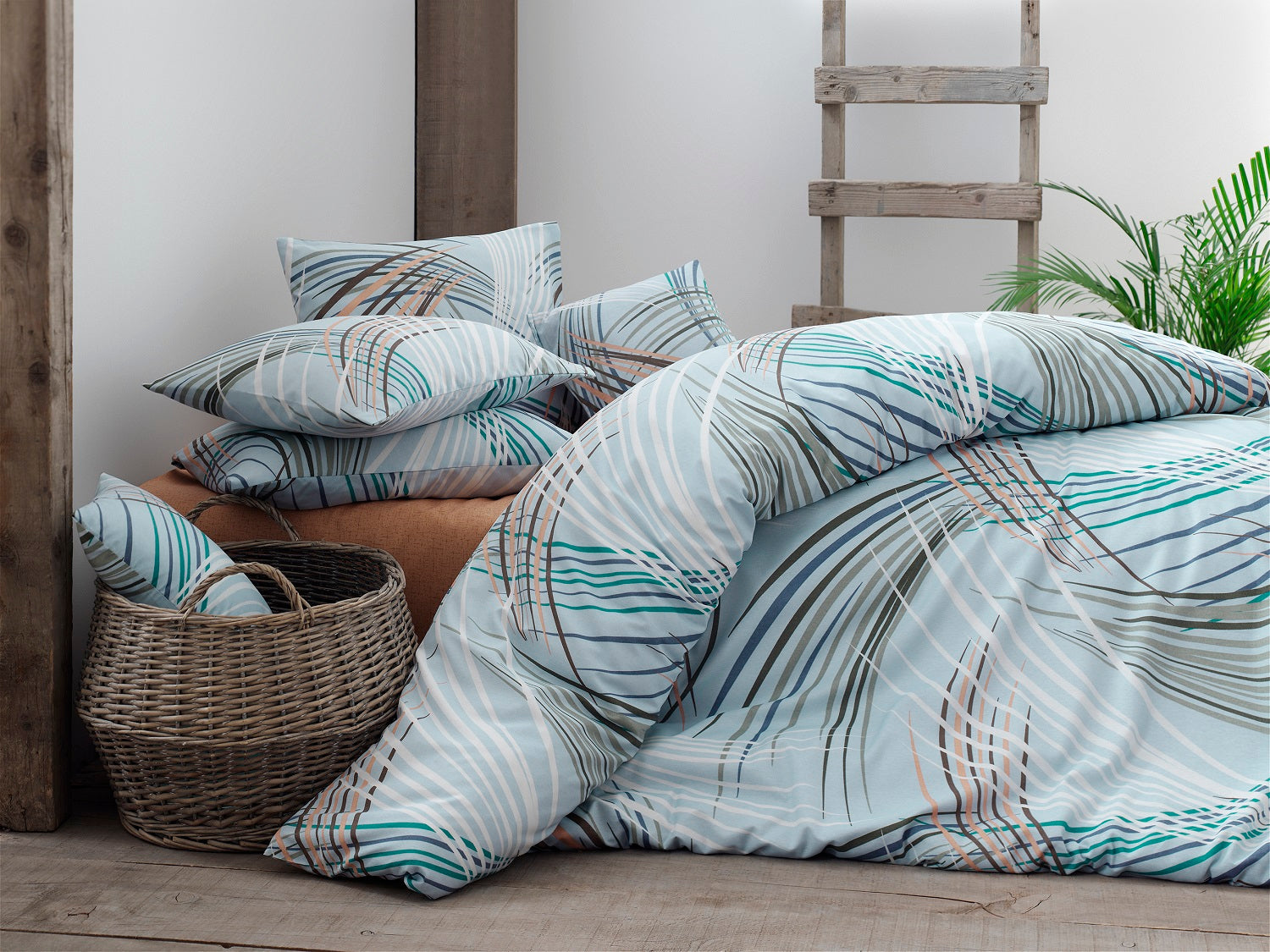 Lenjerie de pat din bumbac finet „Ocean Breeze”